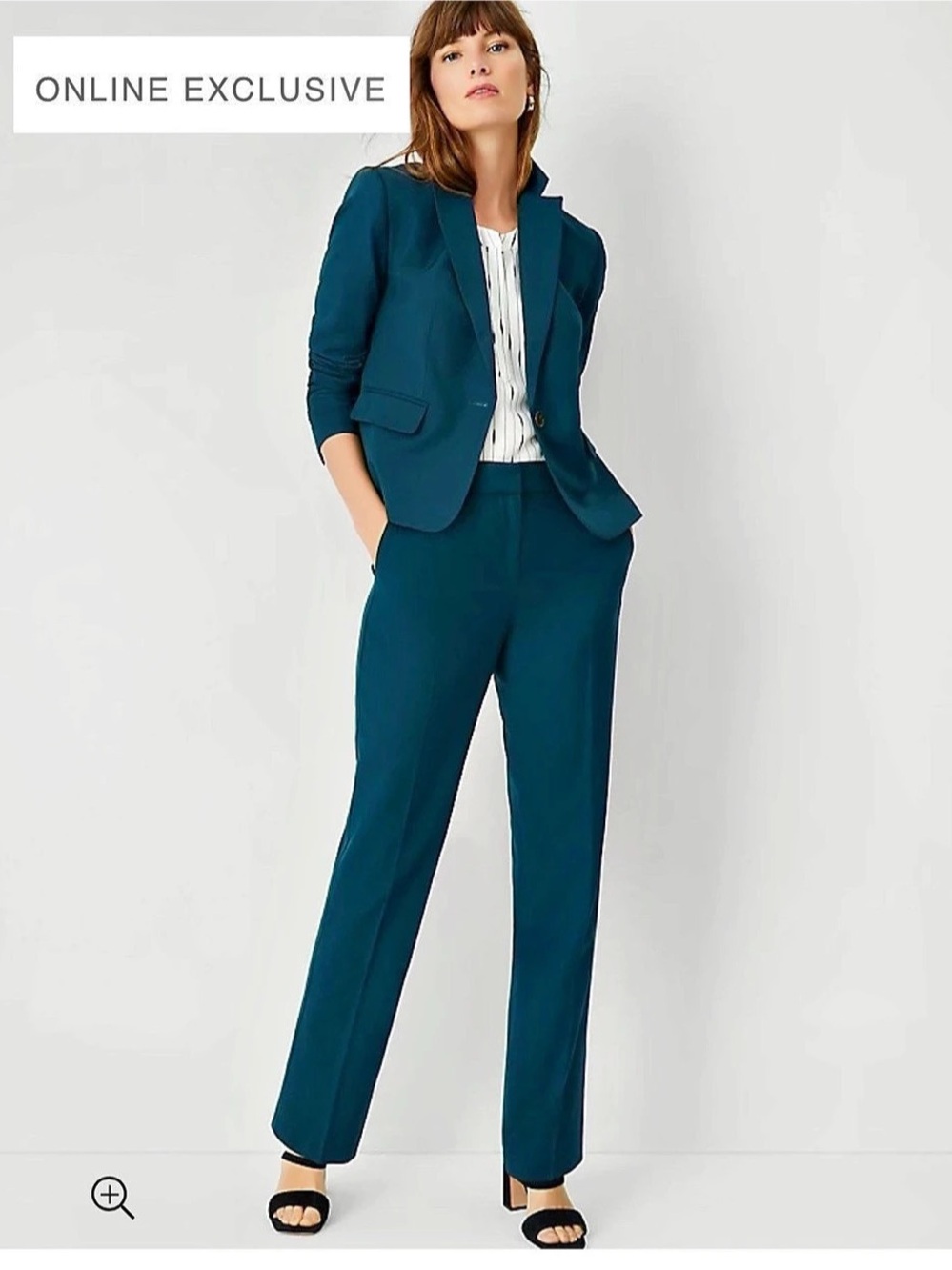 NWT Ann Taylor Ominous Teal Blazer/Suit Javket